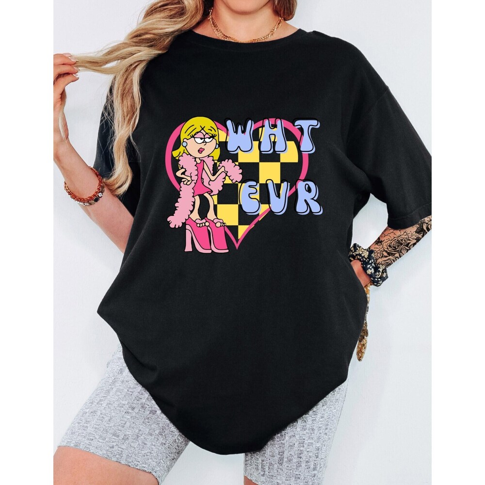 Lizzie Mcguire Shirt Cartoon Graphic Tee Y2k Nostalgic Fashion Disney Black